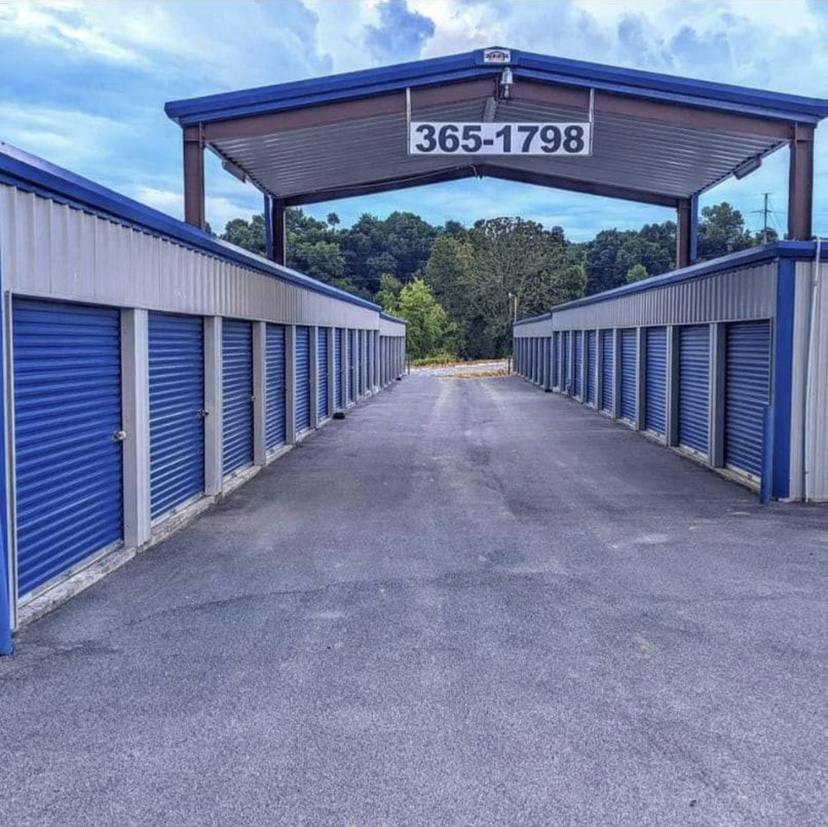 Storage units during the day